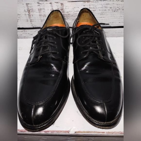 Cole Haan Grand Os Carter Leather Oxford Black Shoe size 8 Office Dress - Picture 2 of 8